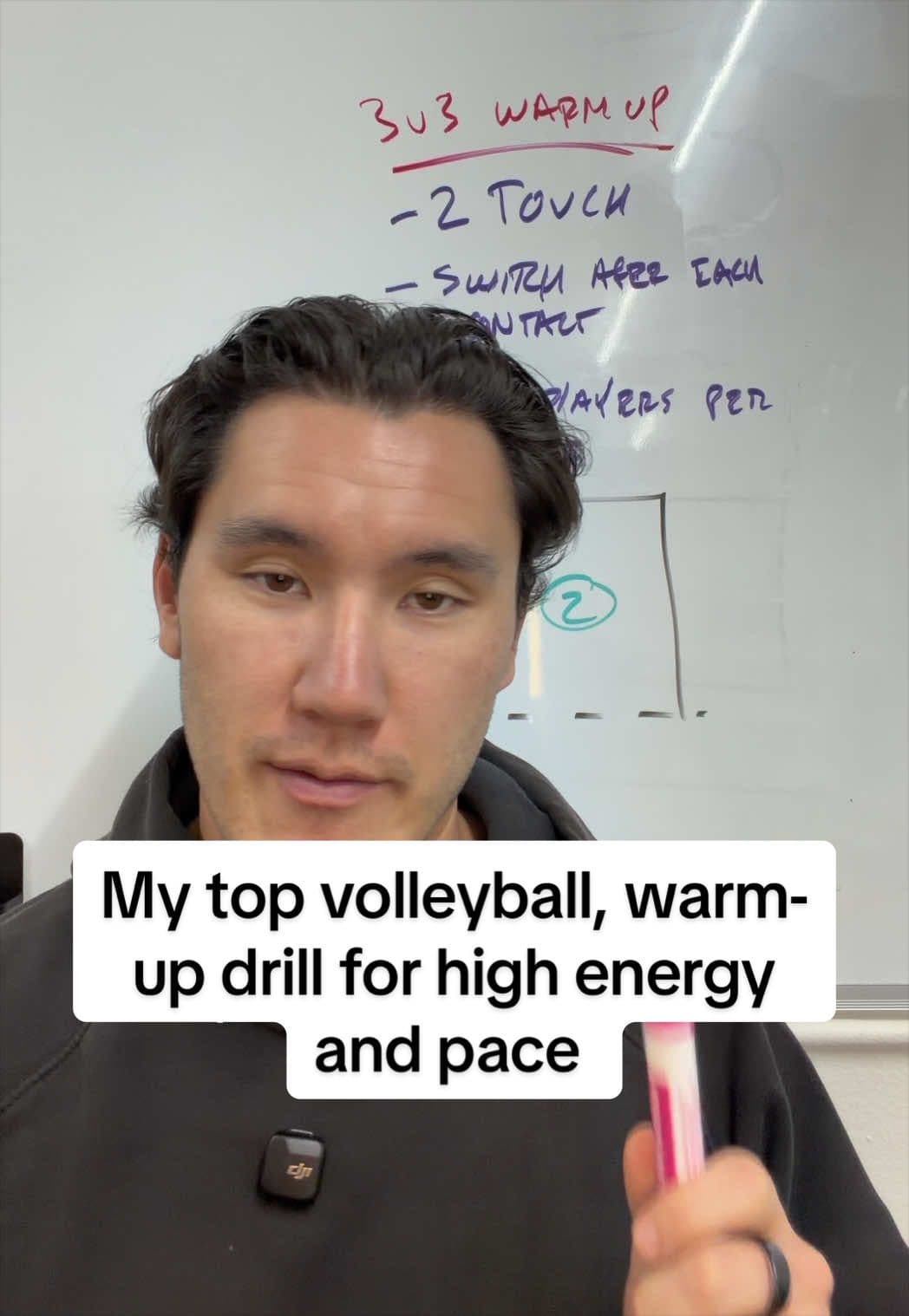 3v3 Warmup: 2-touch volleyball drill demo thumbnail from ThatCoachKai